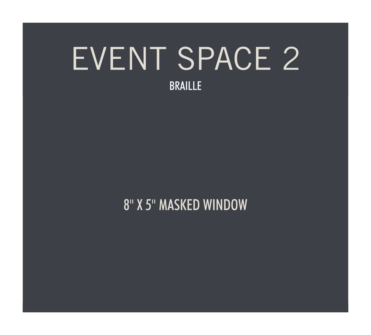 Hyatt Place 2019 Meeting Room ID with Window for Paper Insert - Event Space 2