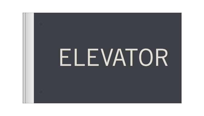 Hyatt Place 2019 2 Sided, Elevator Wall Projected Sign