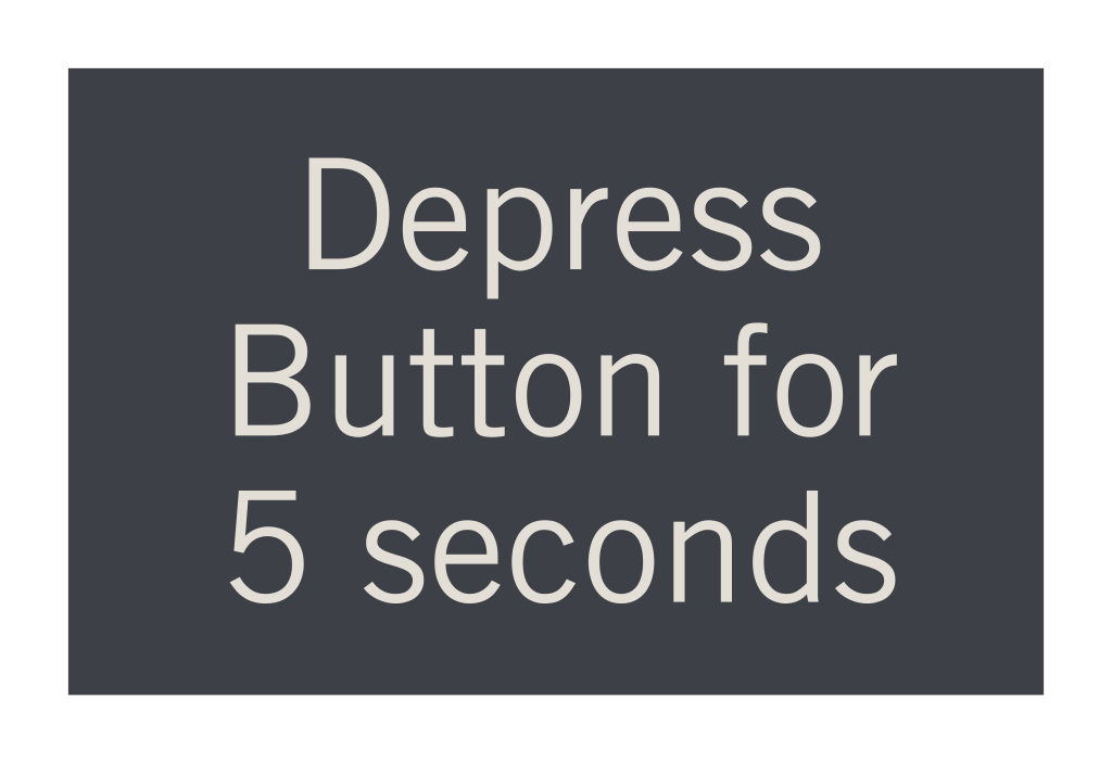 Hyatt Place 2019 Hearing Impaired Rooms - Depress Button for 5 Seconds