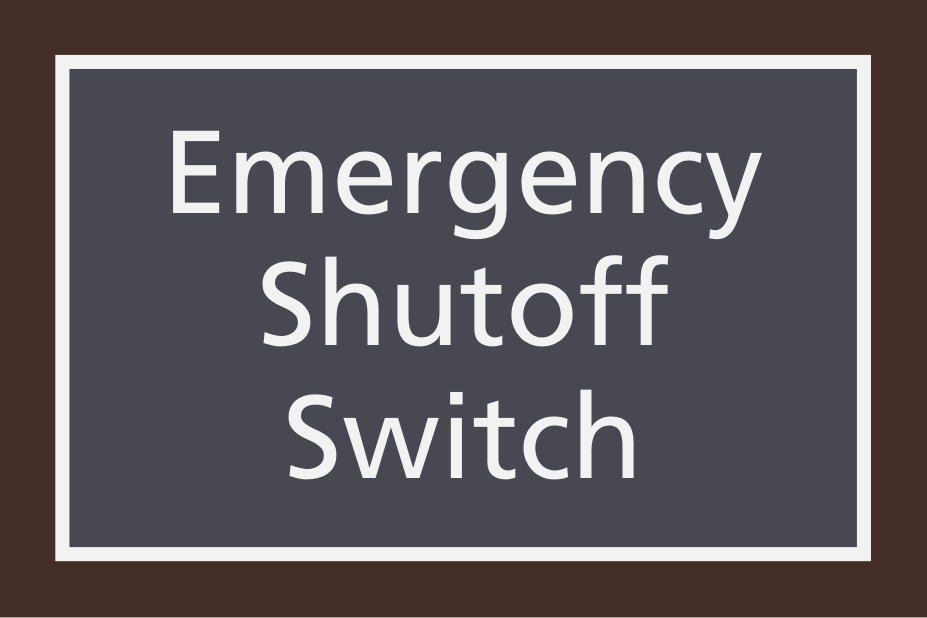 Residence Inn Informational - Emergency Shutoff Switch