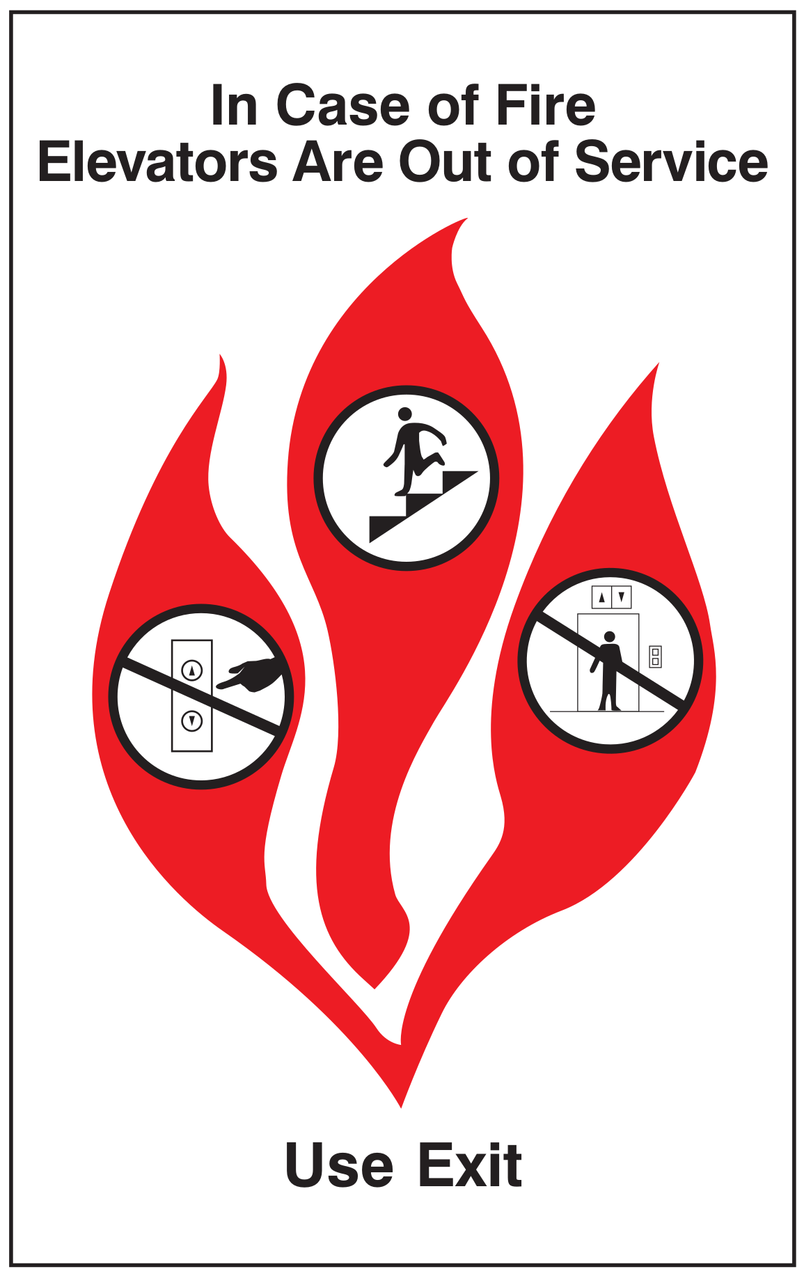 Residence Inn In Case of Fire Elevators Are Out of Service