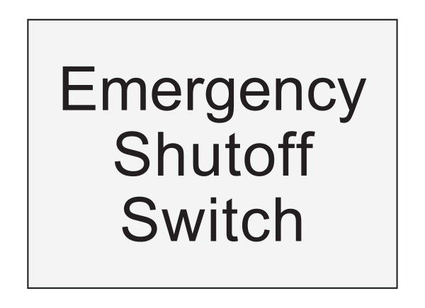 Fairfield Inn & Suites Informational Sign - Emergency Shutoff Switch - Wall Mount