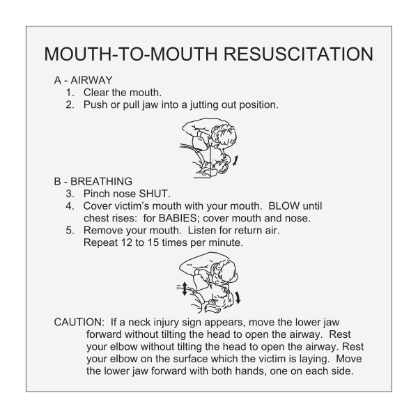 Fairfield Inn & Suites Mouth-to-Mouth Resuscitation - Wall Mount