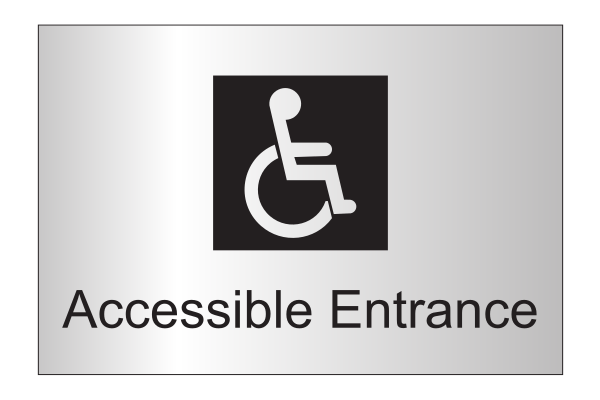 Fairfield Inn & Suites Informational Sign - Accessible Entrance with Wheelchair Symbol