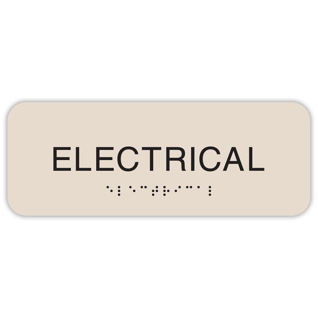 Publix Electrical Sign, Rounded Corners - Taupe