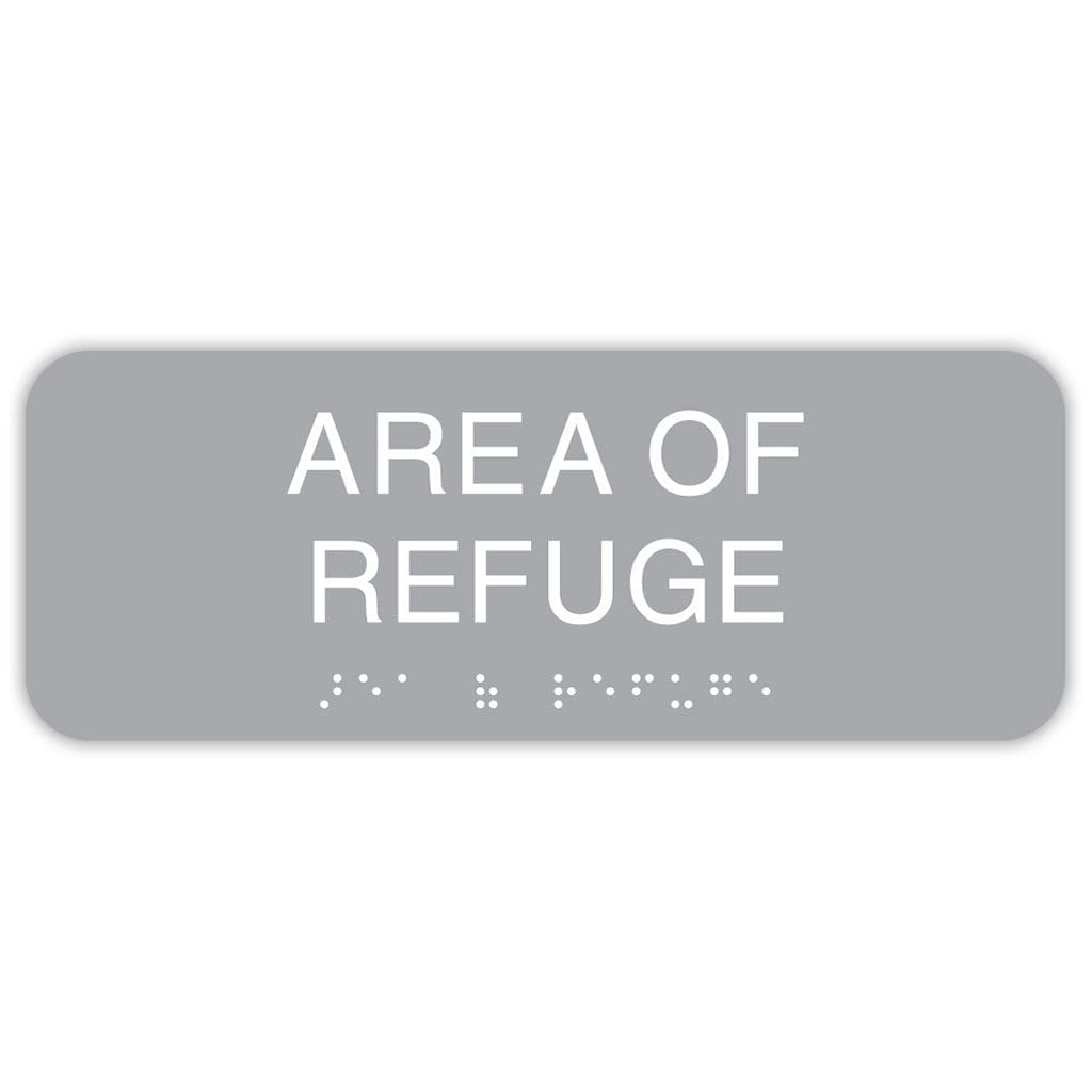 Publix Area of Refuge Sign - Light Grey