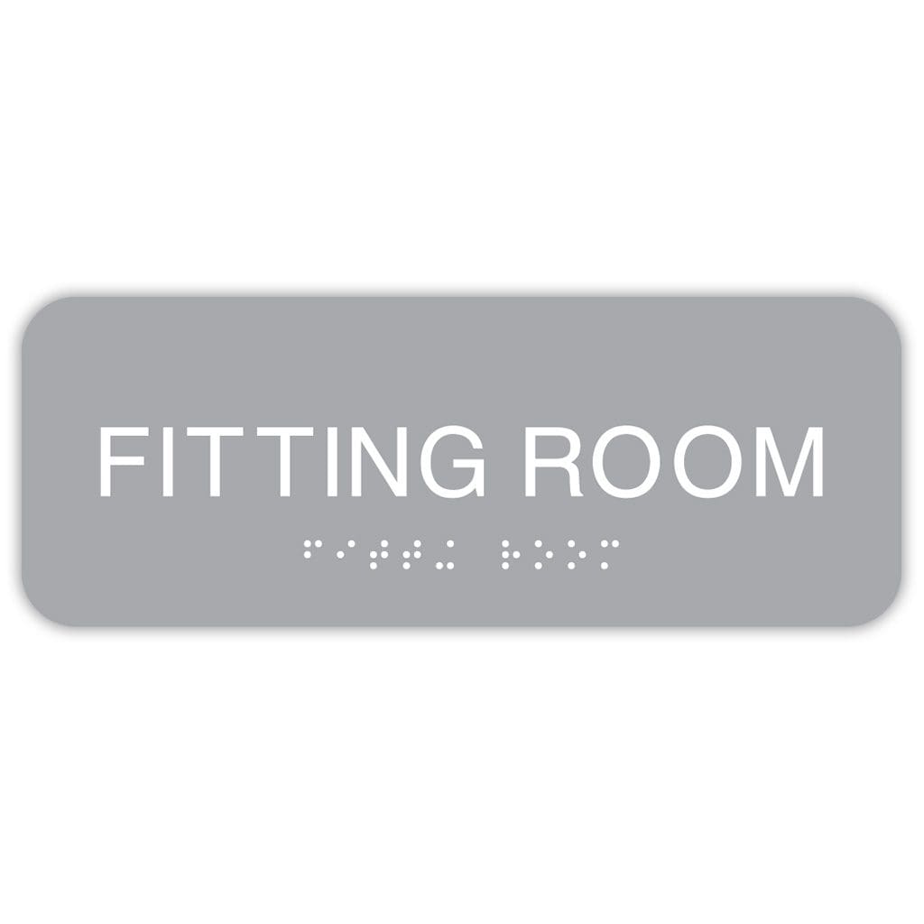 Publix Fitting Room Sign, Rounded Corners - Light Grey