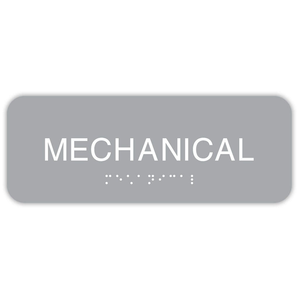 Publix Mechanical Sign, Rounded Corners - Light Grey