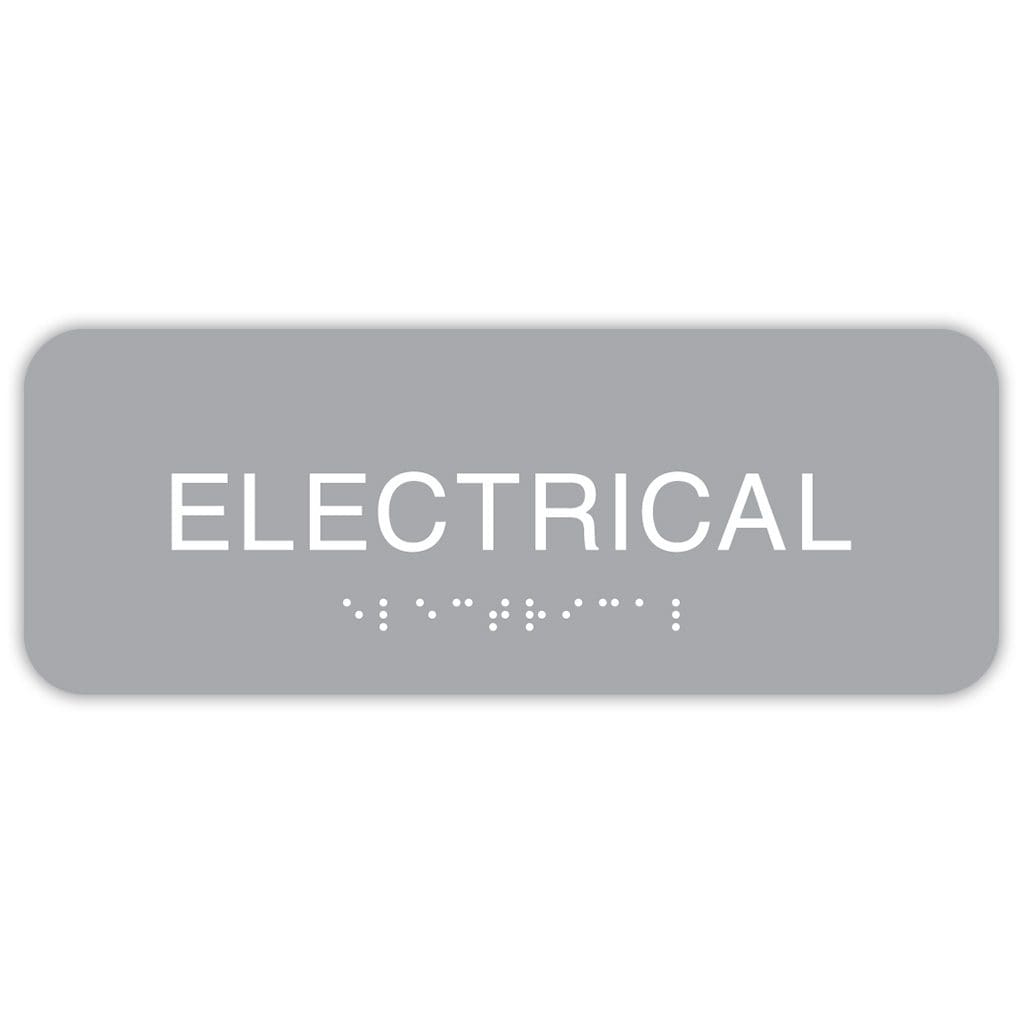 Publix Electrical Sign, Rounded Corners - Light Grey