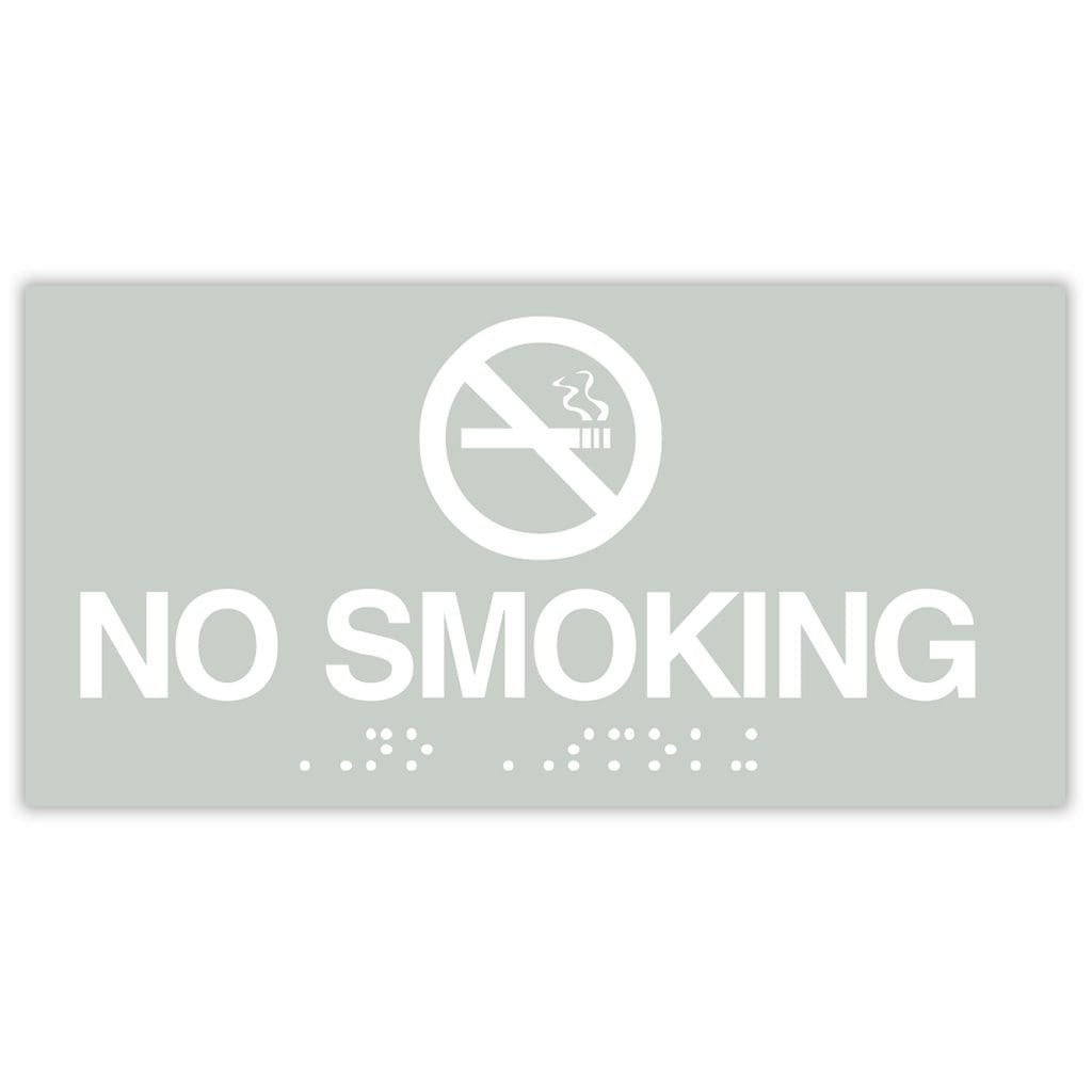 Publix No Smoking Symbol w/Text - Grey