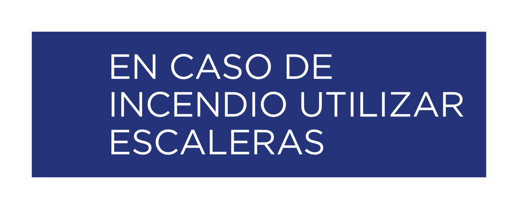 Intown Suites in Case of Fire Use Stairs - Spanish