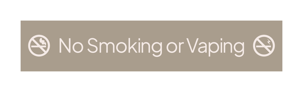 Hyatt Select Informational - No Smoking or Vaping