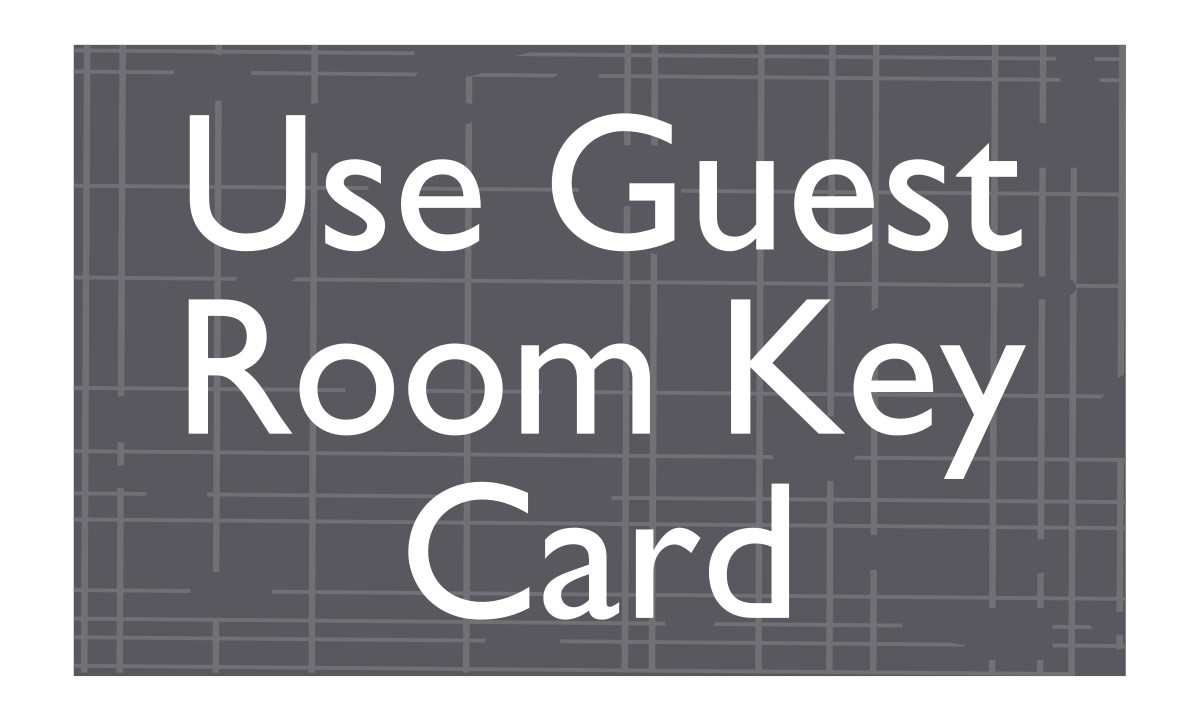 AC Hotel Informational Sign - Use Guest Room Key Card