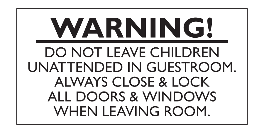 Hot Glass Warning Decal