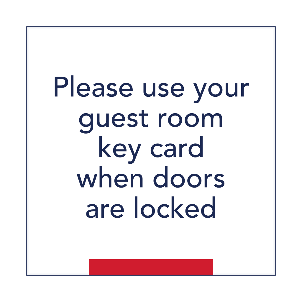AmericInn Informational Sign (7-3/4 x 7-3/4)