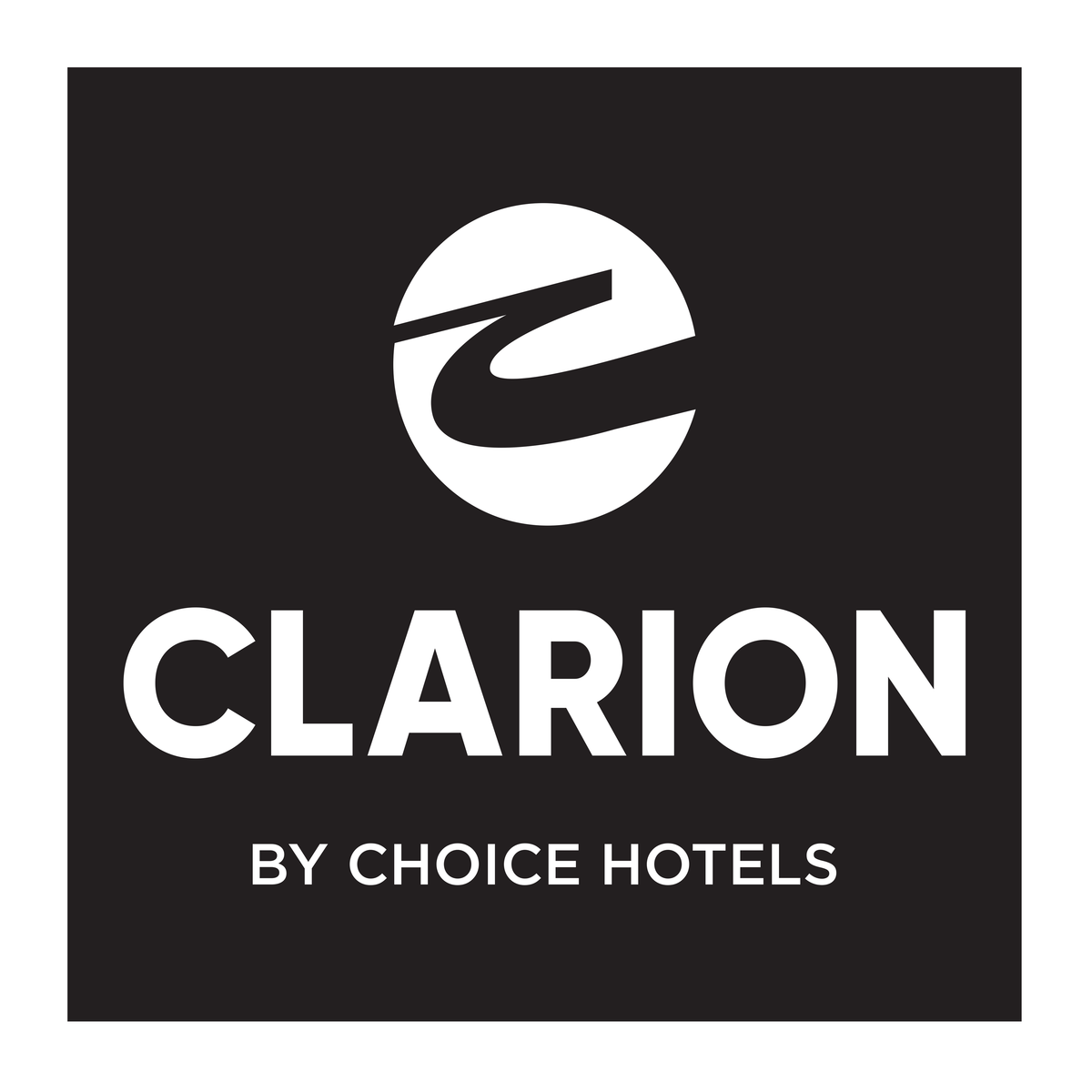 Clarion Logo - Black/White, Square