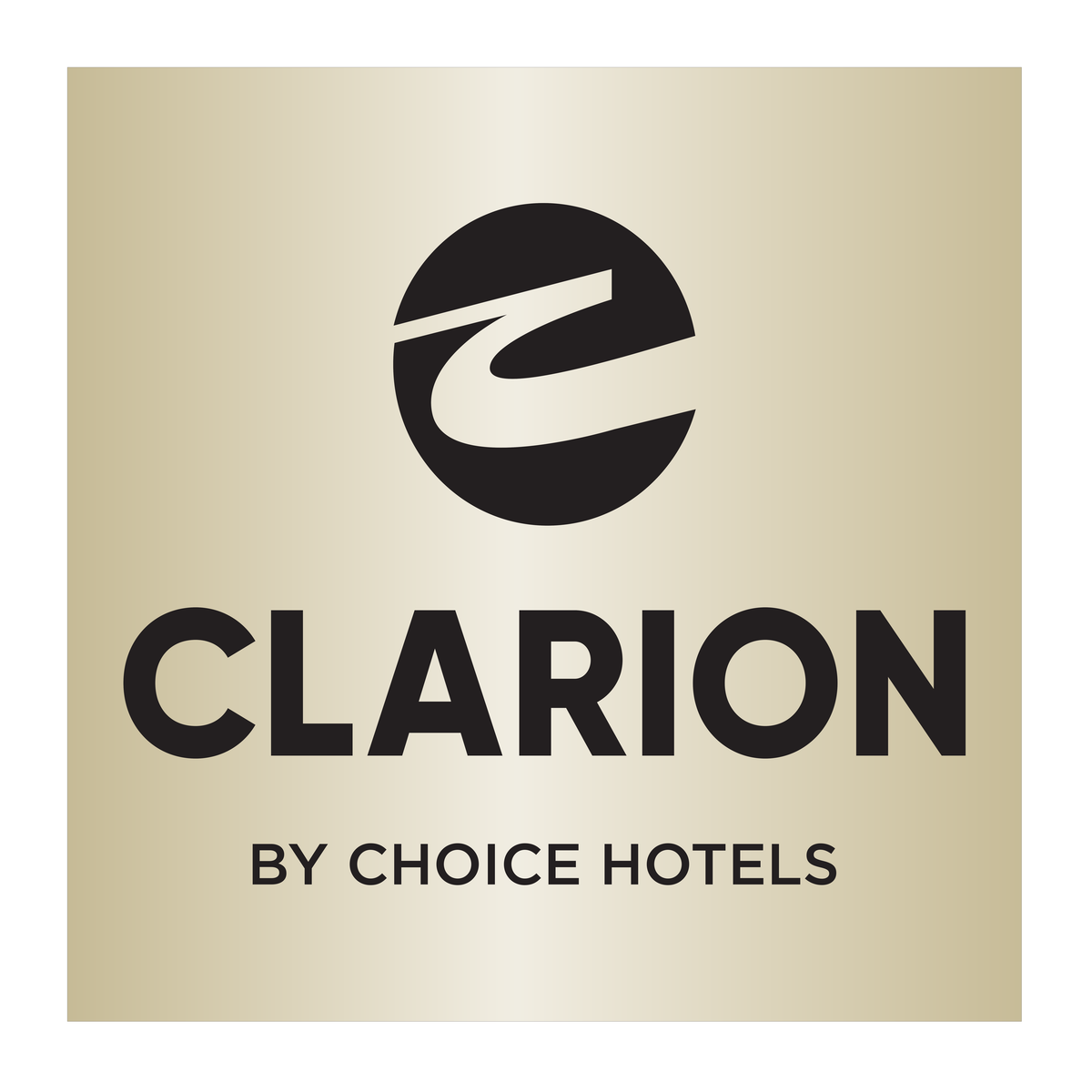Clarion Logo - Gold Bronze, Square