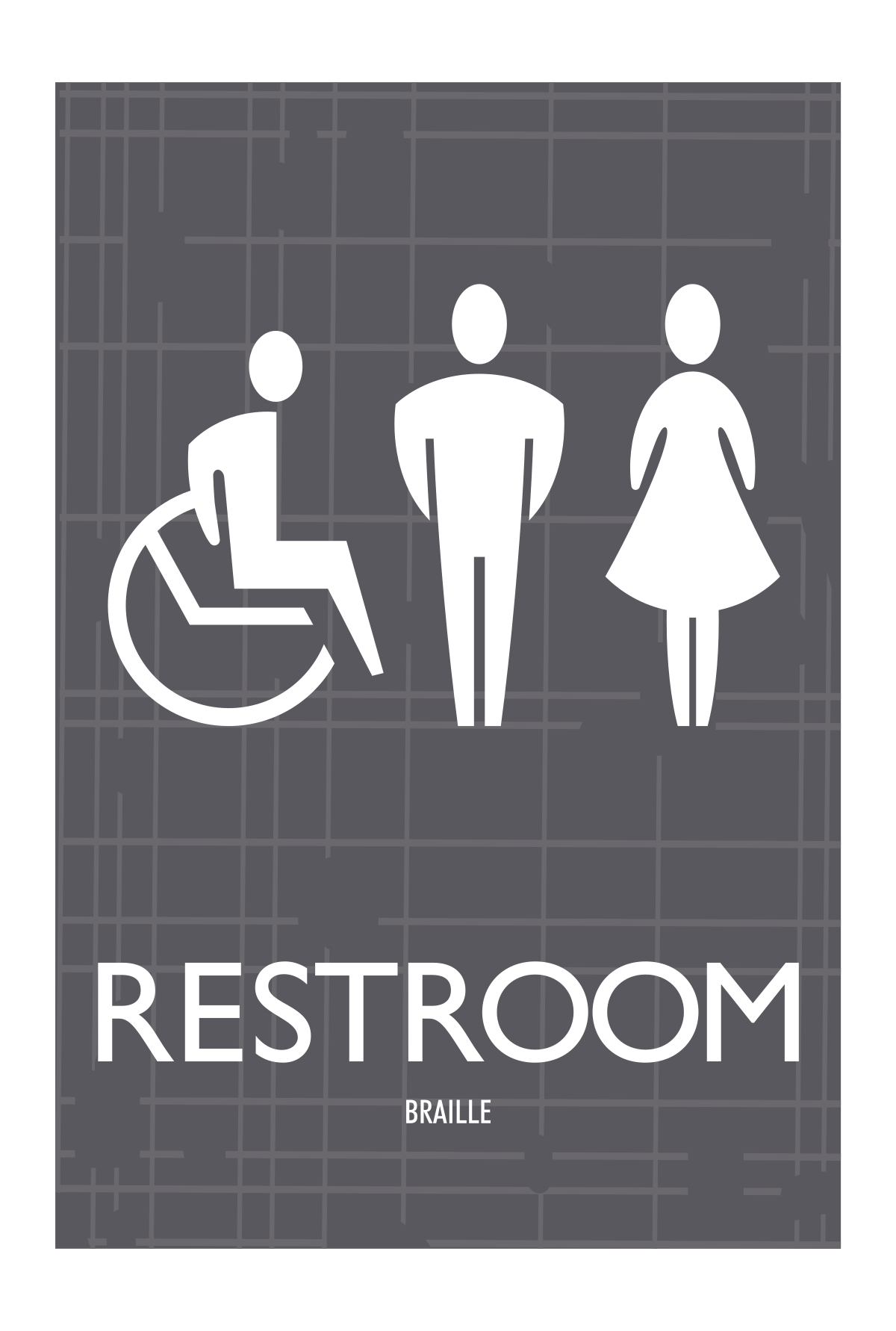 AC Hotel Restroom Sign - Unisex Accessible
