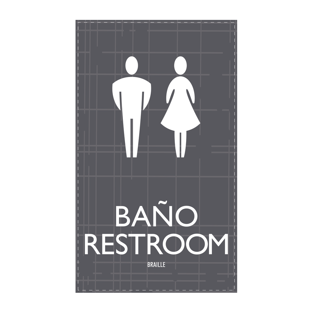 AC Hotel Restroom Sign - Unisex (Bilingual)
