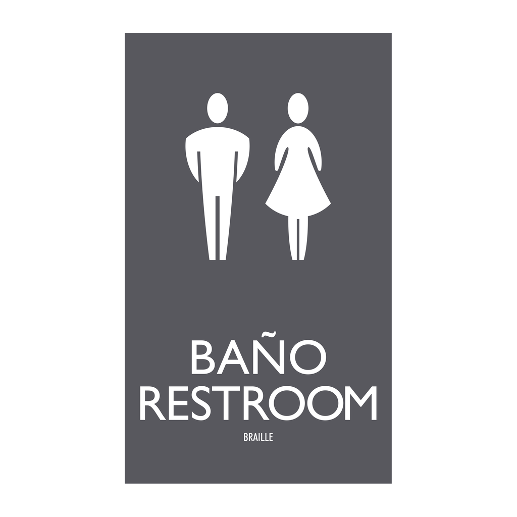 AC Hotel Restroom Sign - Unisex (BOH) (Bilingual)