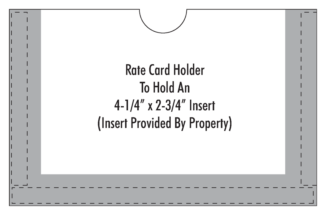 Cambria 2019 Rate Card Holder
