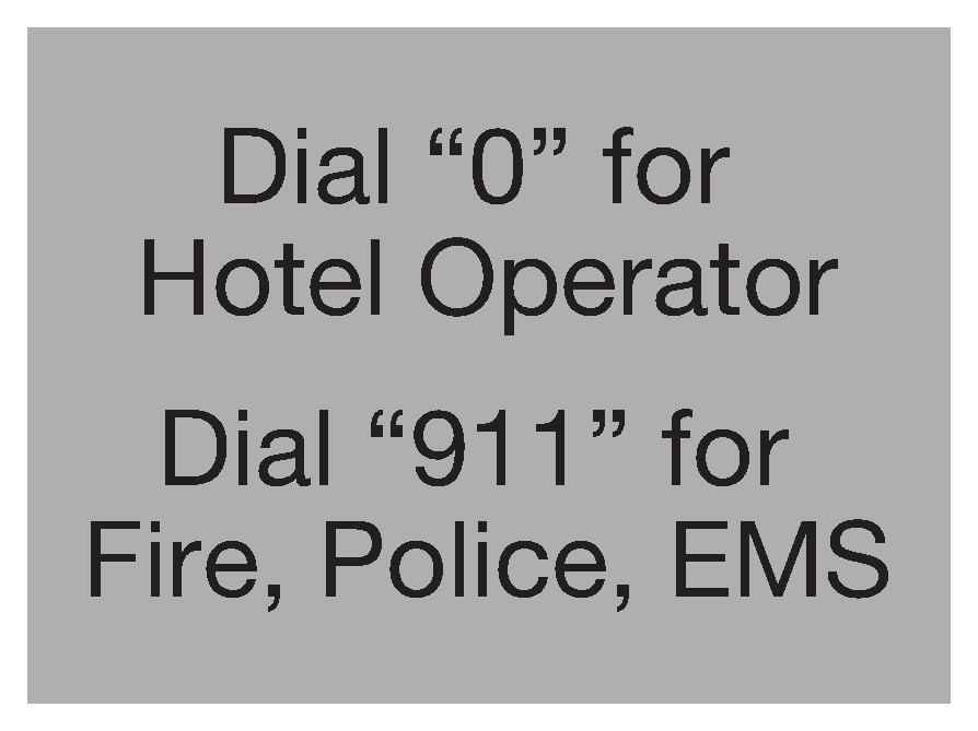 Cambria 2019 Informational - Emergency Phone
