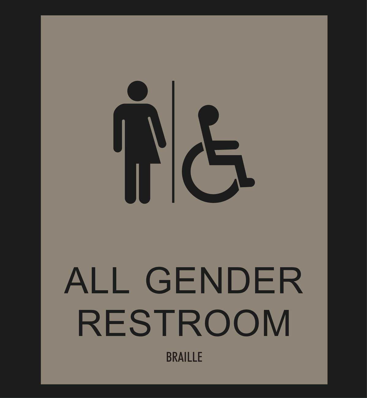 Country Inn & Suites Restroom Identification - Accessible All Gender Restroom (Witching Hour)