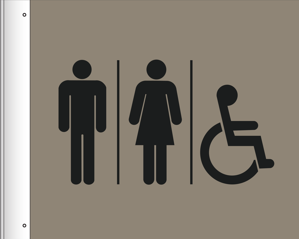 Country Inn & Suites Projecting Sign - Accessible Restroom (Witching Hour)