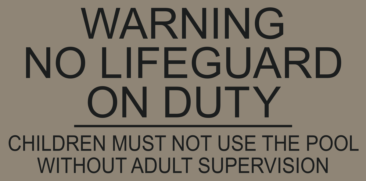 Country Inn & Suites Pool - Warning No Lifeguard on Duty (Witching Hour)