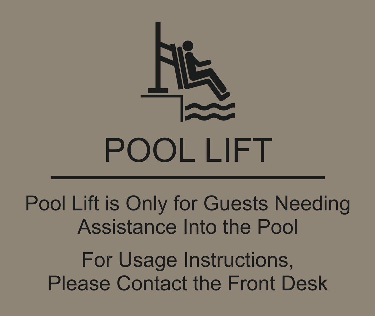 Country Inn & Suites Pool Informational - Pool Lift, Assistance Available (Witching Hour)