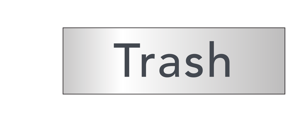 Courtyard Recycling/Amenity Label - Trash