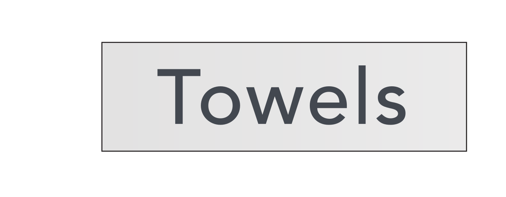 Courtyard Amenity Label - Towels