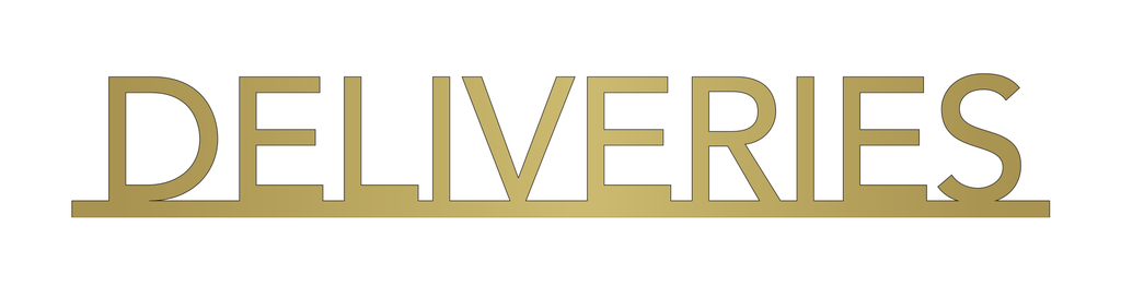 Deliveries Flat Cut Out Letters