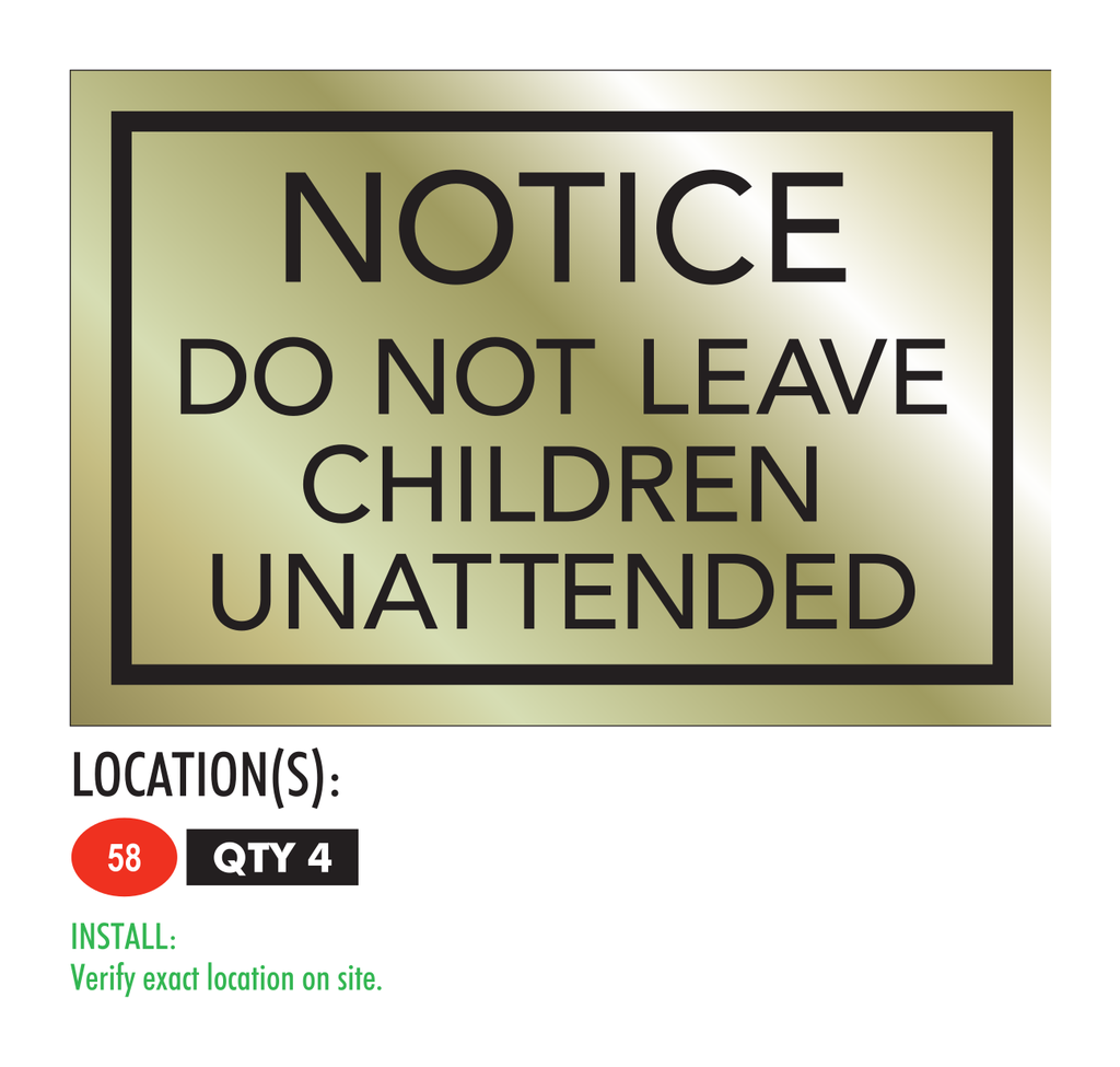 Courtyard Exterior - Do Not Leave Children Unattended
