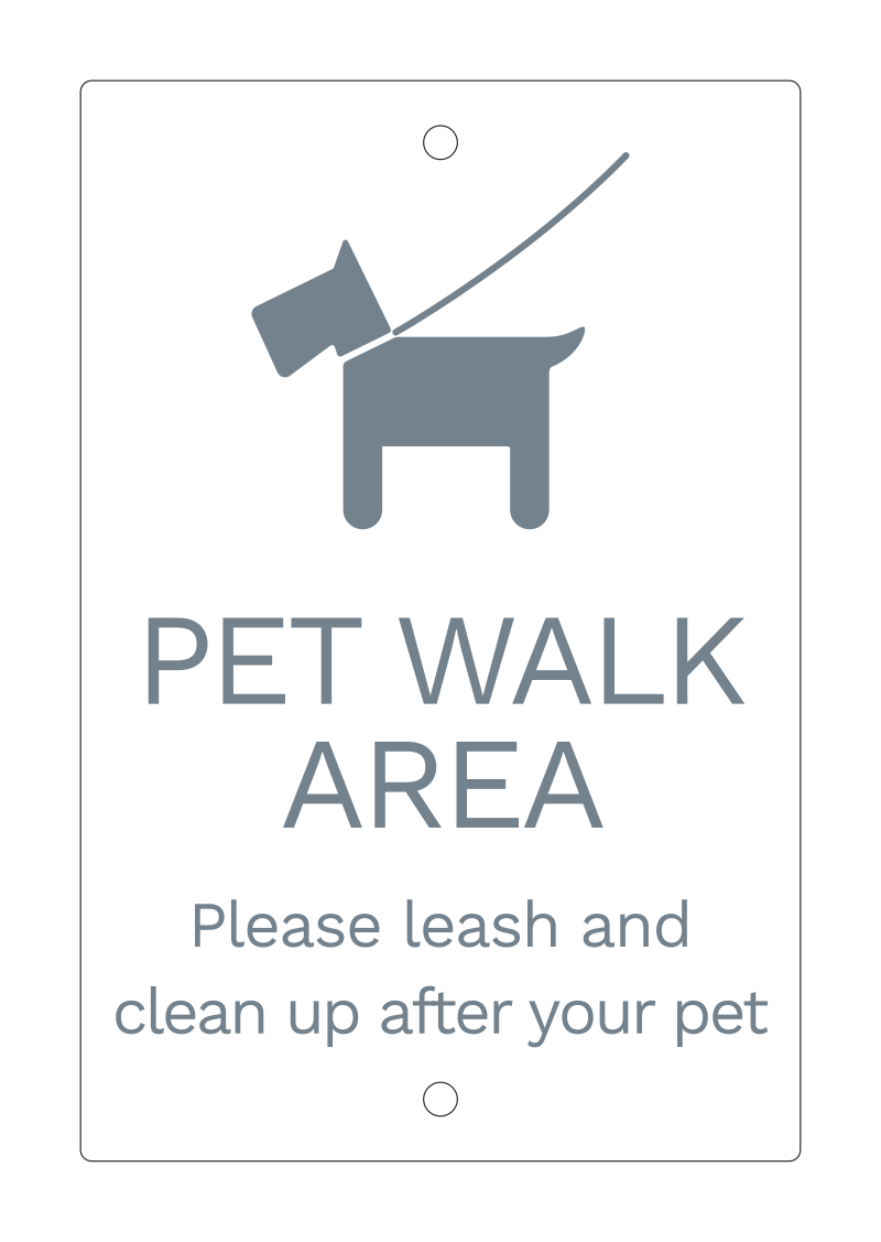 Hyatt Studios Pet Policy Sign
