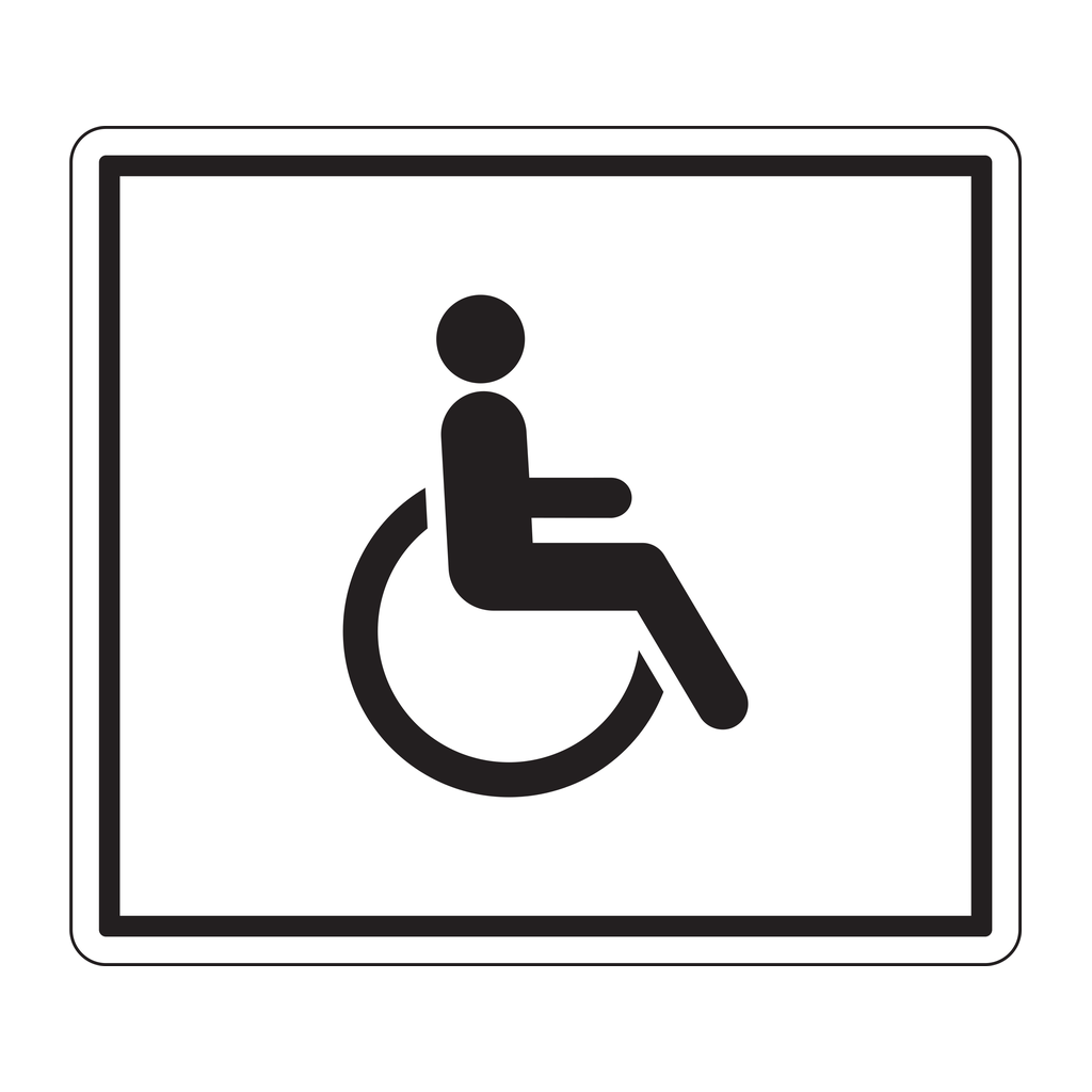 Moxy Decal - Accessible Room (White)