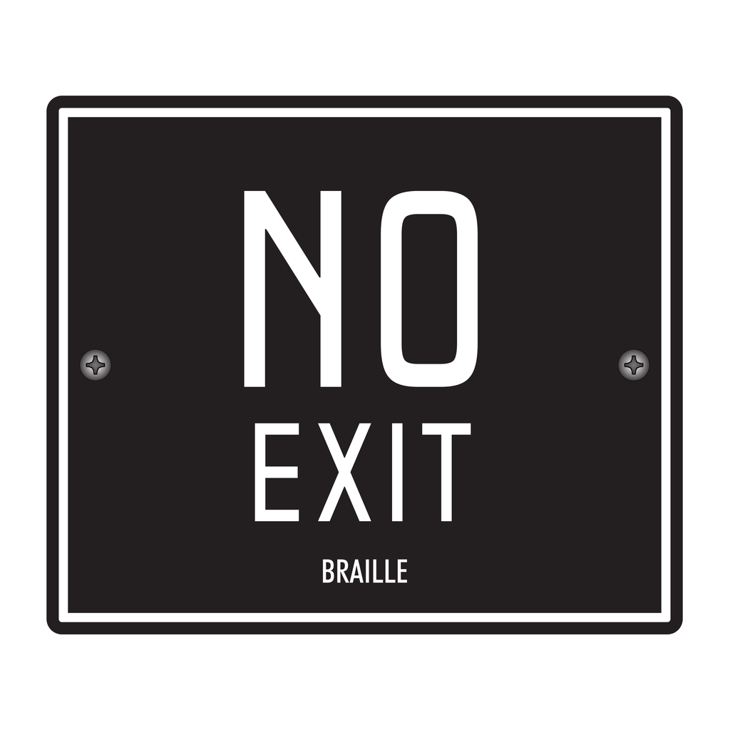 Moxy Exit Identification - No Exit (Black)