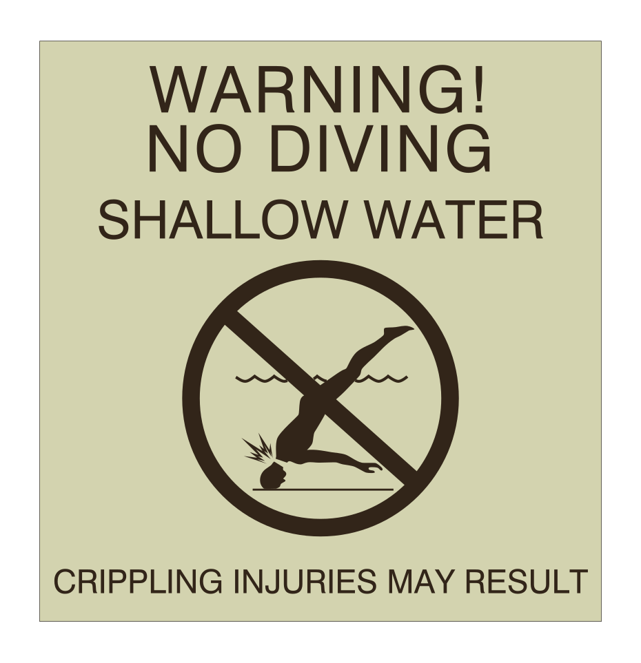 SpringHill Suites Pool Informational - No Diving