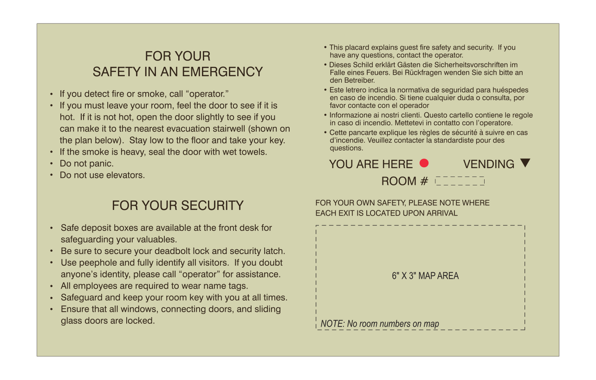 SpringHill Suites Fire Evacuation Plan - Fire Evacuation Plan