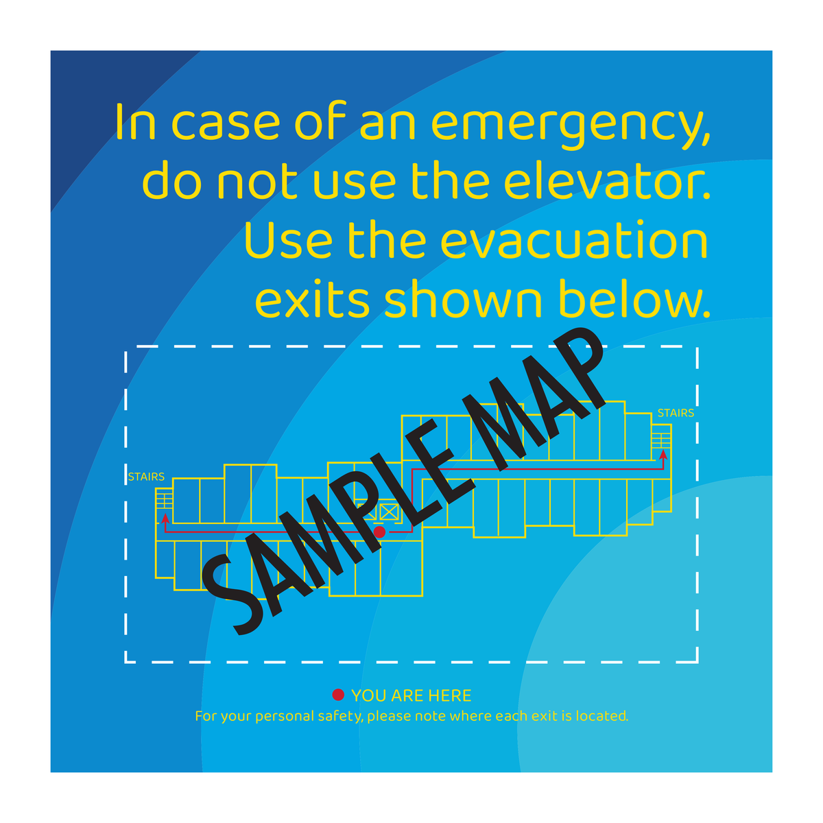 Days Inn Fire Evacuation Plan - Exits (Blue Rectangle)