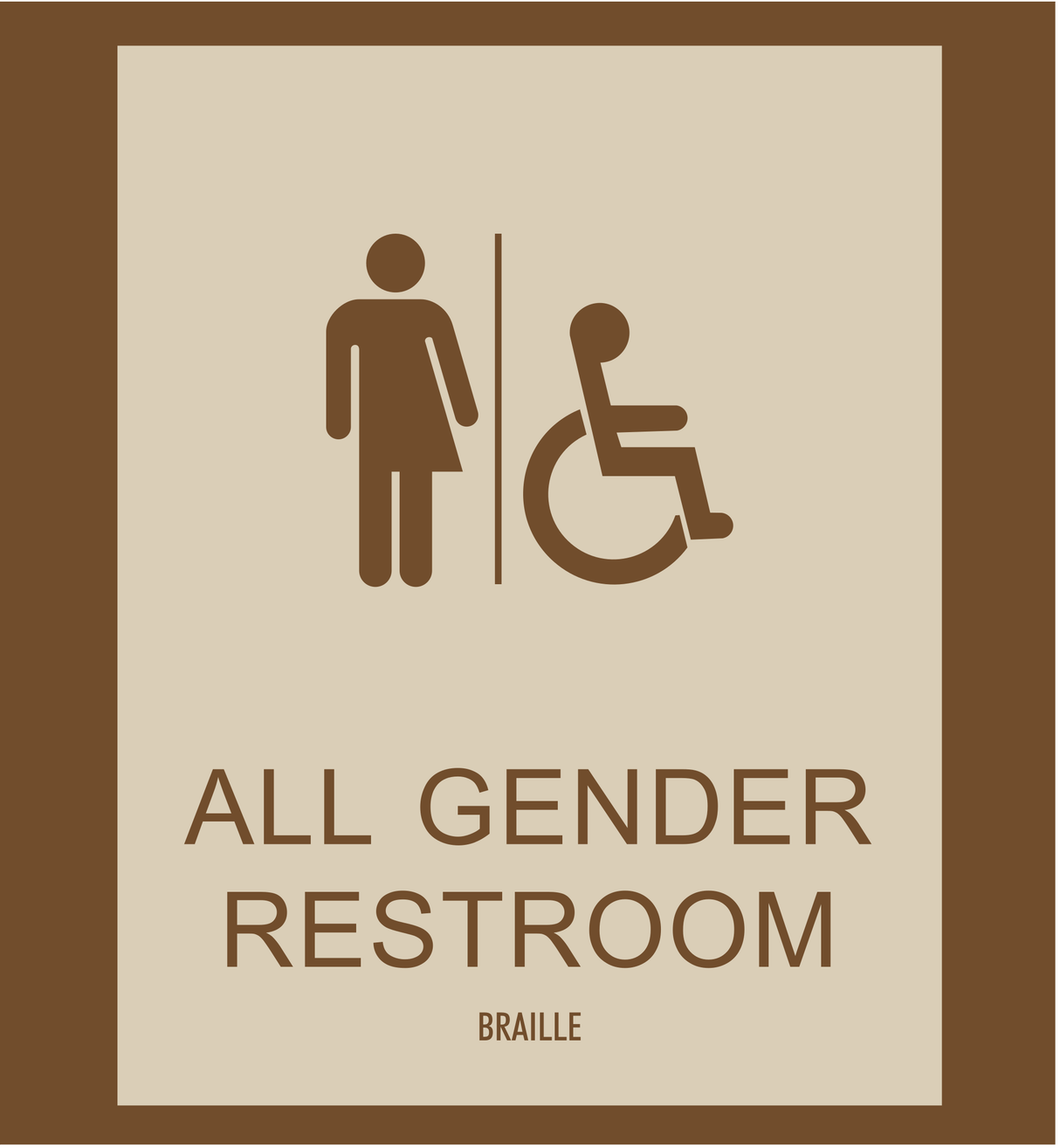 Country Inn & Suites Restroom Identification - Accessible All Gender Restroom (Woodhaven)