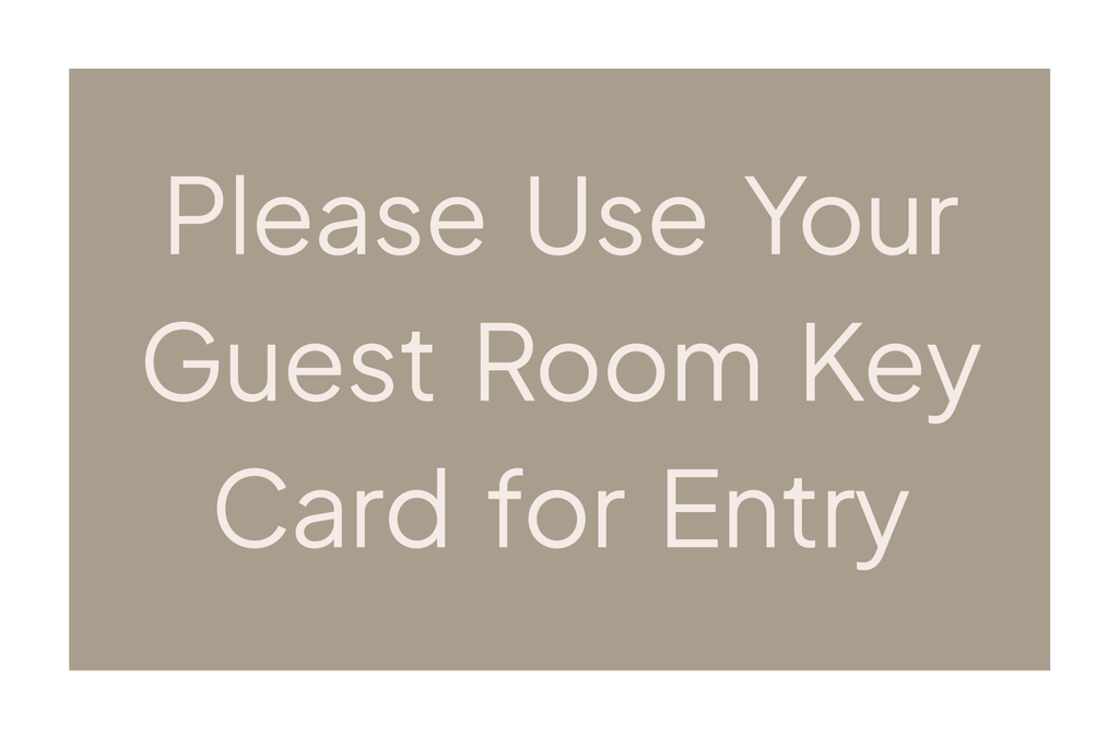 Hyatt Select Informational - Key Card for Entry