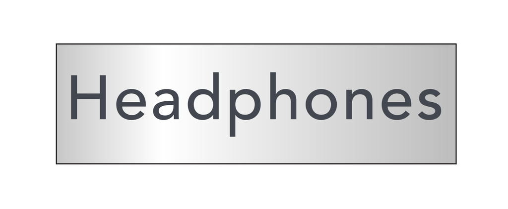 Courtyard Recycling/Amenity Label - Headphones