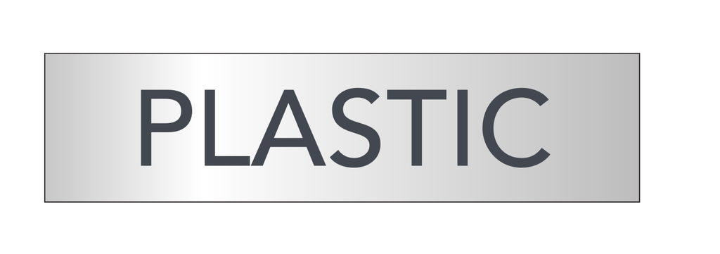 Courtyard Recycling Label - PLASTIC