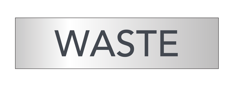 Courtyard Recycling Label - WASTE