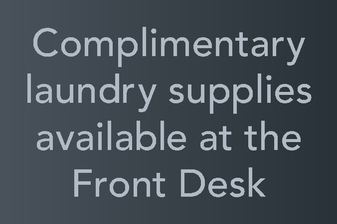 Delta Hotels Complimentary Laundry Supplies Sign (BOH)