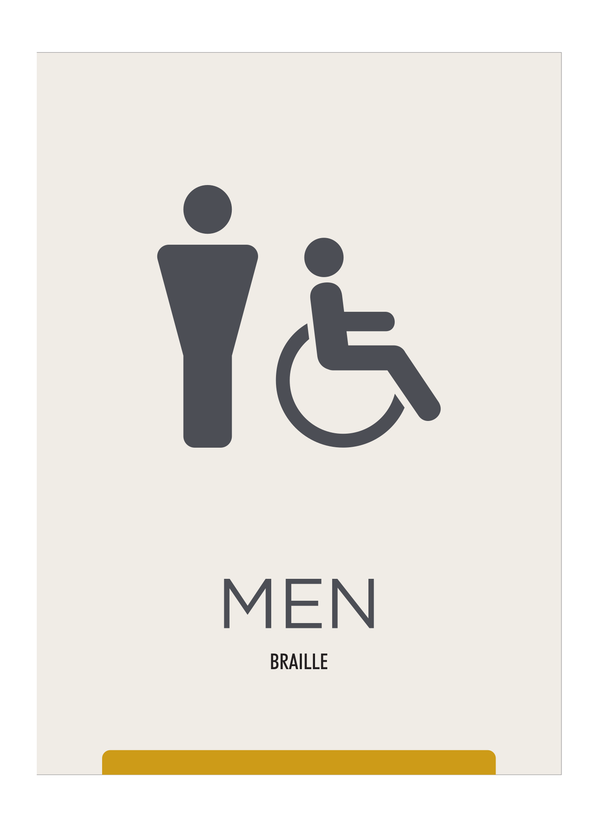 City Express Restroom Identification - Men