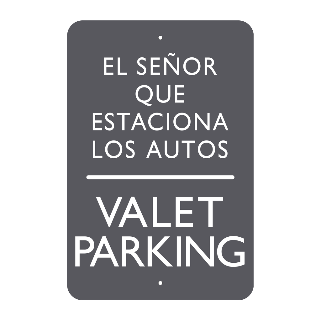 AC Hotel Parking Sign - Valet Parking (Bilingual)