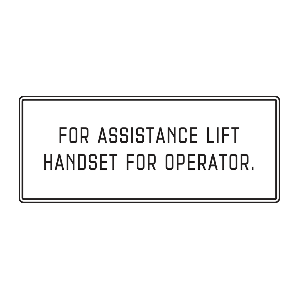 Moxy Informational - Assistance Handset - BOH (White)