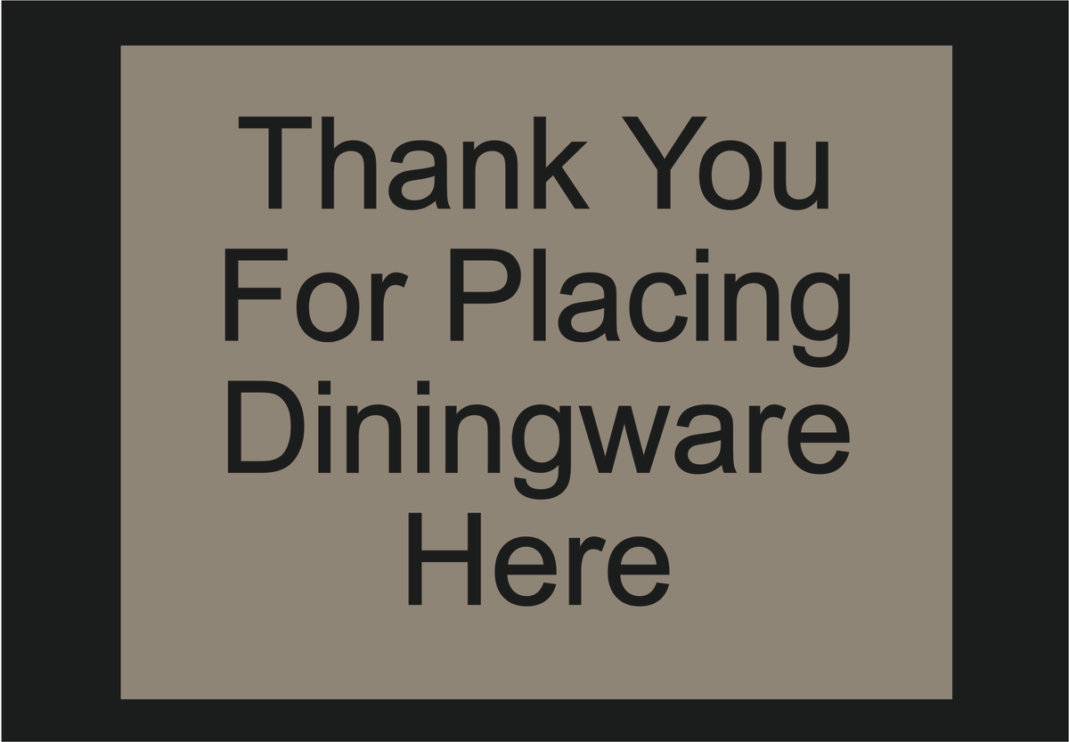 Country Inn & Suites Informational - Thank You for Placing Diningware Here (Witching Hour)